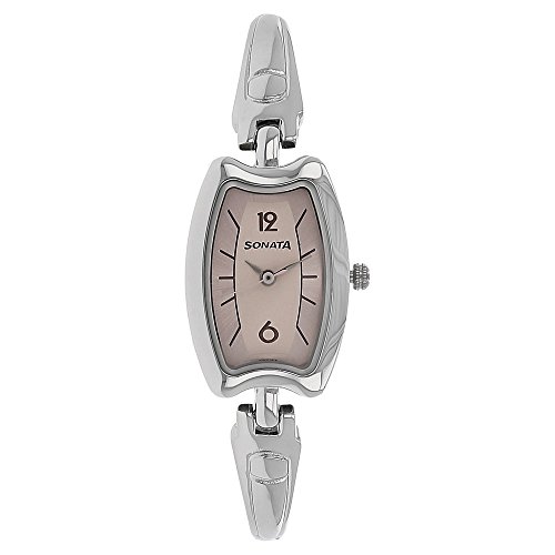 Pink Dial Stainless Steel Strap Watch 8116SM02 0 - Sonata 8116SM02 watch