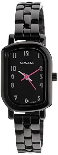Sonata Analog Black Dial womens Watch 87001NM01J 0 - Sonata 87001NM01J watch