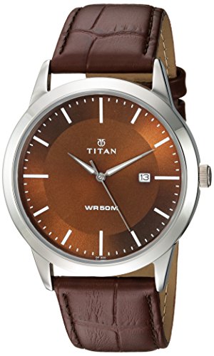 Titan Analog Brown Dial Mens Watch 1584SL04 0 - Titan 1584SL04 Analog Brown watch