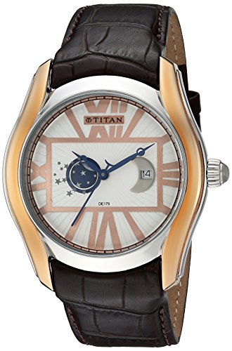Titan Analog White Dial Mens Watch 1665KL01 0 - Titan 1665KL01 white dial watch