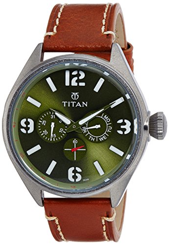 Titan Purple Upgrades Analog Green Dial Mens Watch 9478QL02J 0 - Titan 9478QL02J Purple watch