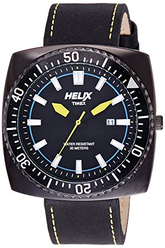 Helix Reef Analog Black Dial Mens Watch 09HG01 0 - Helix 09HG01 Mens   watch