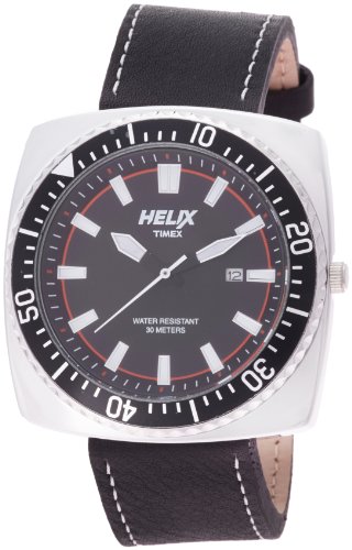 Helix Reef Analog Black Dial Mens Watch 09HG02 0 - Helix 09HG02 Mens   watch