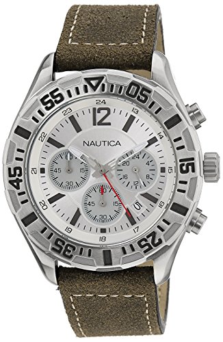 Nautica Chronograph White Dial Mens Watch NTA17668G 0 - Nautica NTA17668G Mens watch