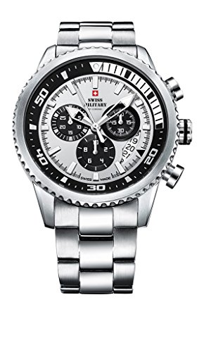 Swiss Military By Chrono Analogue Silver Dial Mens Watch SM3404202 0 - Swiss Military SM34042.04 Mens watch