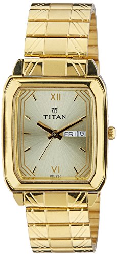 Titan Karishma Analog Gold Dial Mens Watch NE1581YM05 0 - Titan NE1581YM05 Mens   watch