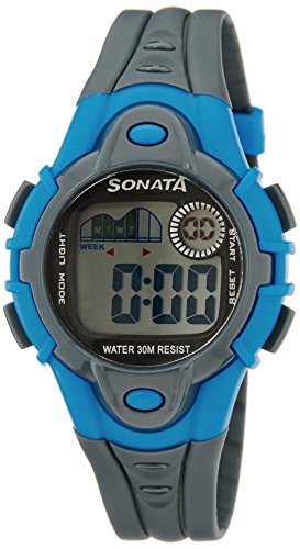 Sonata Super Fibre Digital Grey Dial Mens Watch 87012PP03 0 - Sonata 87012PP03 Super Fibre Digital Grey Dial Men's watch