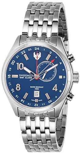 Swiss Eagle Analog Blue Dial Mens Watch SE 9060 33 0 - Swiss Eagle Analog Blue Dial Men's - SE-9060-33 watch