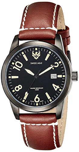 Swiss Eagle Analog Grey Dial Mens Watch SE 9029 07 0 - Swiss Eagle Analog Grey Dial Men's - SE-9029-07 watch