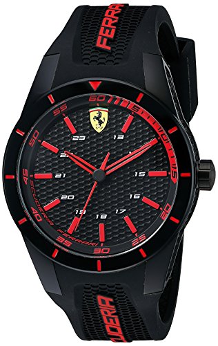 Ferrari Mens 0830245 REDREV Analog Display Quartz Black Watch 0 - Ferrari Men's 0830245 REDREV Analog Display Quartz Black watch