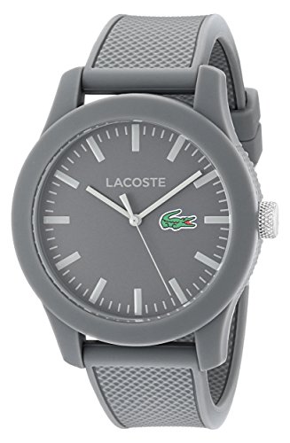 Lacoste Mens 2010767 Lacoste1212 Analog Display Quartz Grey Watch 0 - Lacoste Men's 2010767 Lacoste.12.12 Analog Display Quartz Grey watch