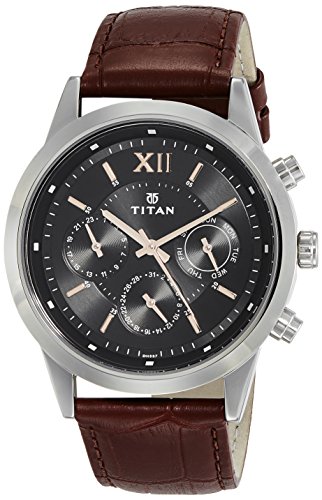 Titan Neo Analog Black Dial Mens Watch 1766SL02 0 - Titan Neo Analog Black Dial Men's-1766SL02 watch