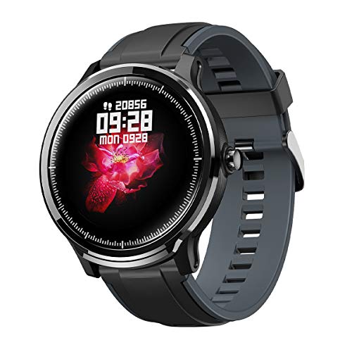 CrossBeats Ace Metal Smart Watch Full Touch Fitness Tracker Blood Pressure Blood Oxygen Heart Rate Monitor Waterproof Exercise Smartwatch for iPhone Samsung Android Steel Grey 0 - CrossBeats Ace SpO2 Full Touch Large Display IP68 Waterproof Men Women Smartwatch with in-Built Health Tracker,Heart…