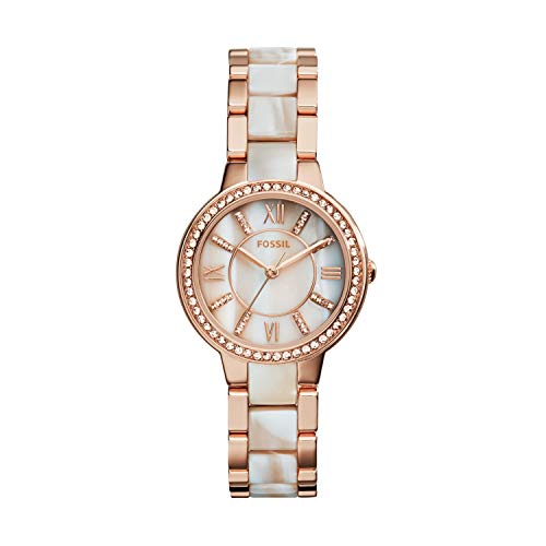 Fossil Virginia Analog Mother of Pearl Dial Womens Watch ES3716 0 - Fossil Virginia Analog Mother of Pearl Dial Women's Watch-ES3716