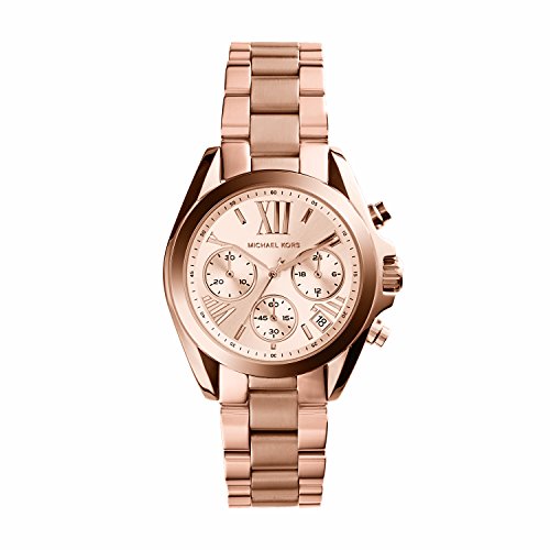 Michael Kors Watch MK5799 Womens 0 - Michael Kors Analog Women's Watch (Rose Dial Gold Colored Strap)
