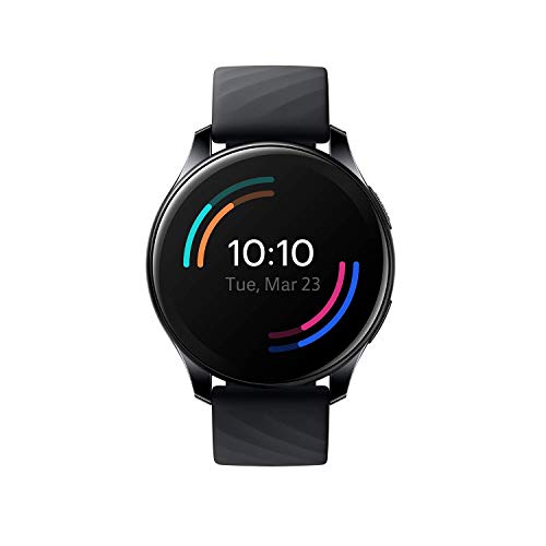 OnePlus Watch Midnight Black 46mm dial Warp Charge 110 Workout Modes Smartphone Free MusicSPO2 Health Monitoring 5ATM IP68 Water Resistance Currently Android only 0 0 - OnePlus Watch Midnight Black: 46mm dial, Warp Charge, 110+ Workout Modes, Smartphone Music,SPO2 Health Monitoring & 5ATM…