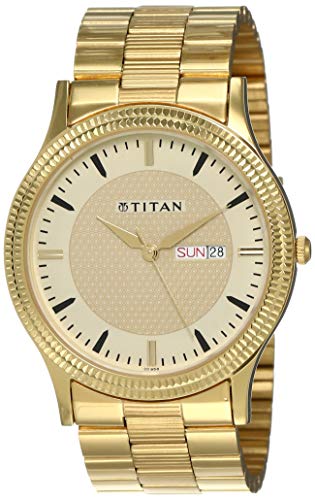 Titan Analog Gold Dial Mens Watch NM1650YM04NN1650YM04 0 - Titan Analog Gold Dial Men's Watch-NL1650YM04/NP1650YM04