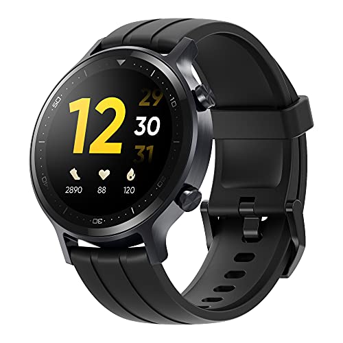 realme Watch S with 13 TFT LCD Touchscreen 15 Days Battery Life SpO2 Heart Rate Monitoring IP68 Water Resistance 0 0 - realme Smart Watch S with 3.30 cm (1.3") TFT-LCD Touchscreen, 15 Days Battery Life, SpO2 & Heart Rate Monitoring, IP68 Water Resistance, Black