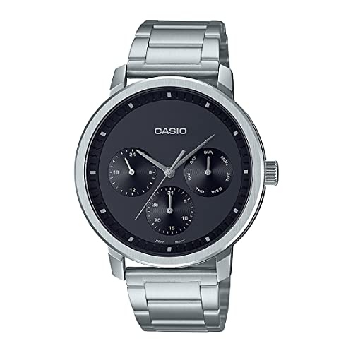 Casio Analog Black Dial Mens Watch MTP B305D 1EVDF 0 - Casio Analog Black Dial Men's Watch-MTP-B305D-1EVDF