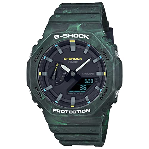 Casio Analog Digital Black Dial Mens Watch GA 2100FR 3ADR 0 - Casio Analog-Digital Black Dial Men's Watch-GA-2100FR-3ADR