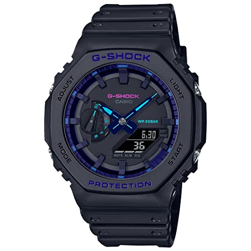 Casio Analog Digital Black Dial Mens Watch GA 2100VB 1ADR 0 - Casio Analog-Digital Black Dial Men's Watch-GA-2100VB-1ADR