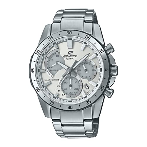 Casio Analog Silver Dial Mens Watch EQS 930MD 8AVUDF 0 - Casio Analog Silver Dial Men's Watch-EQS-930MD-8AVUDF