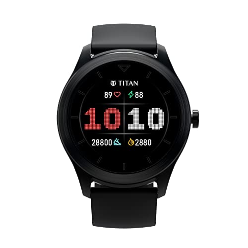 Titan Smart Smartwatch with Alexa Built in Aluminum Body with 132Immersive Display Upto 14 Days Battery Life Multi Sport Modes with VO2 Max SpO2 Women Health Monitor5 ATM Water Resistance 0 - Titan Smart Smartwatch with Alexa Built-in, Aluminum Body with 1.32"Immersive Display, Upto 14 Days Battery Life, Multi-Sport Modes with VO2 Max, SpO2, Women Health Monitor,5 ATM Water Resistance