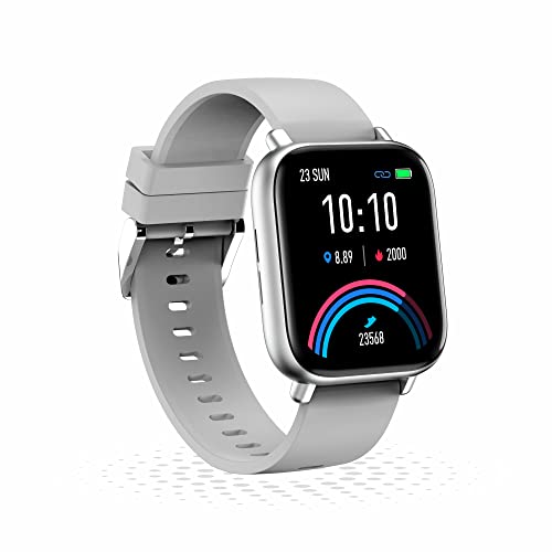 Gionee STYLFIT GSW6 Smartwatch with Bluetooth Calling and Music Built in Mic Speaker 17 Display Multiple Watch Faces SpO2 24 7 HR Monitoring Full Touch Control Light Gray 0 - GIONEE STYLFIT GSW6 Smartwatch with Bluetooth Calling and Music, Built-in Mic & Speaker, 1.7 Display, Multiple Watch…