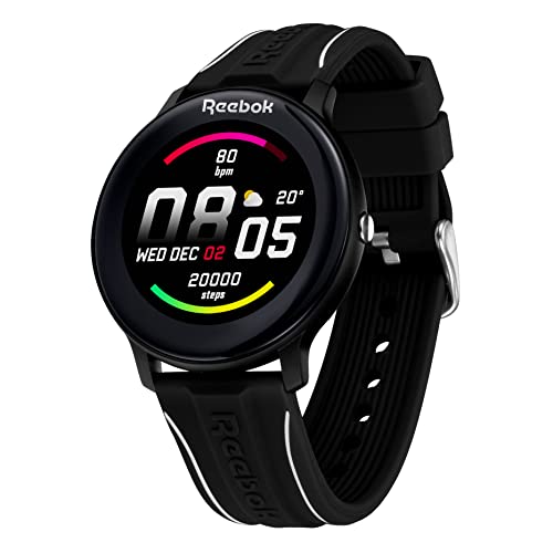 Reebok Smartwatch Full Touch HD Display SpO2 Sensor Dynamic HRM BP Sleep Monitor Durable Spindrop Strap 15 Sports Modes Upto 15 Days Battery RV ATF U0 PBIB BB Black 0 - Reebok Smartwatch- Full-Touch HD Display, SpO2 Sensor, Dynamic HRM, BP & Sleep Monitor, Durable Spindrop Strap, 15…