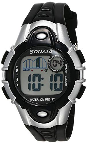 Sonata Super Fibre Digital Grey Dial Unisex Watch 87012PP04 0 - Sonata Super Fibre Digital Grey Dial Unisex Watch - 87012PP04